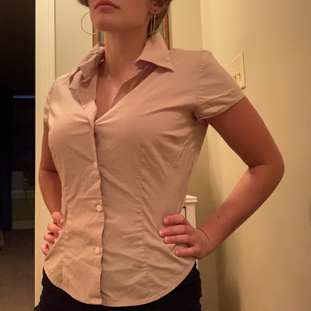 90s New York and company short-sleeve button up